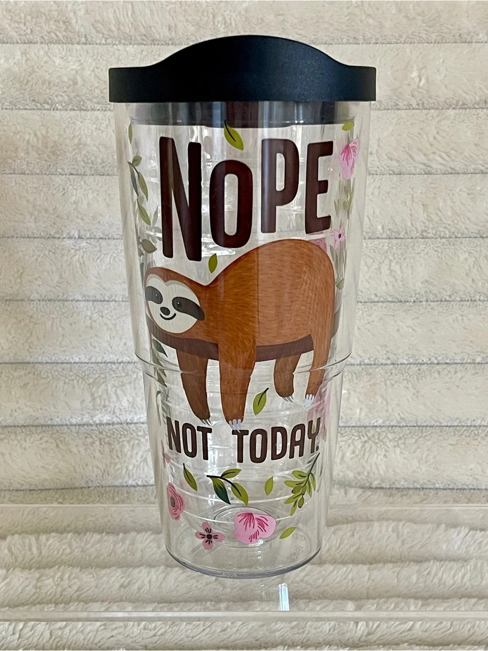 24oz. Tervis Sloth 'Nope Not Today' Insulated Tumbler with Black Lid